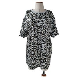Top Giambattista Valli X H&M con Estampado de Leopardo de Algodón Multicolor Estampado de leopardo