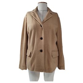 Blazer Bogner de lã camel Marrom