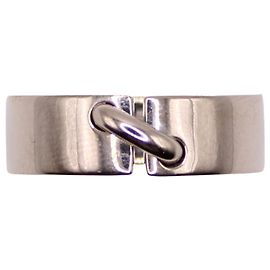 CHAUMET large ring "Links" white gold 750%O Silver hardware
