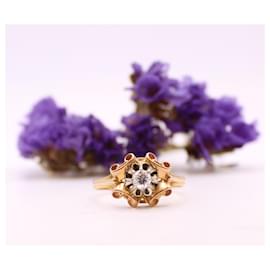 Autre Marque-Years ring 40 openwork yellow gold 750%O-Gold hardware