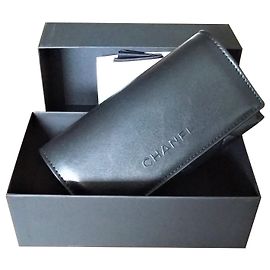 Novo - Estojo para óculos CHANEL macio e acolchoado Preto