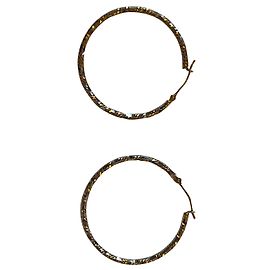 Autre Marque Pendientes de Aro Oro Bicolor 30mm Gold hardware
