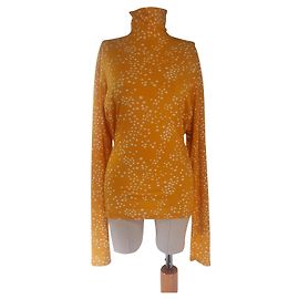 Top Lemaire Amarelo de Poá em Algodão Amarelo