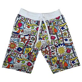Pantaloncini multicolore Moschino uomo in cotone Multicolore