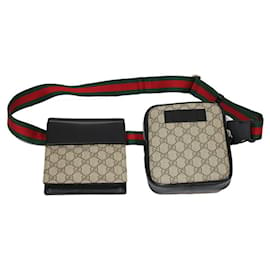 Gucci-Bags Briefcases-Brown,Beige