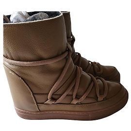 Inuikii Leather Boots Khaki Khaki