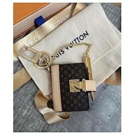 Authenticated Used Louis Vuitton Keyring Voyage Keychain M66950 Silver Blue  Charm Bag Women's Men's LOUIS VUITTON 