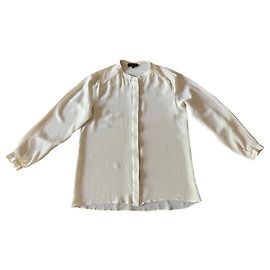 ivory silk crepe blouse Adolfo Dominguez T. S (36-38) Cream