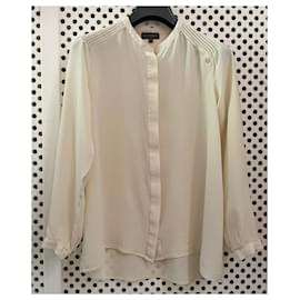 Adolfo Dominguez-ivory silk crepe blouse Adolfo Dominguez T. S (36-38)-Cream