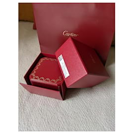 Cartier-Anello Cartier Love Trinity JUC scatola interna ed esterna sacchetto di carta-Rosso