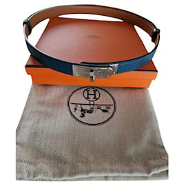 Hermès-Cintura Kelly-Blu