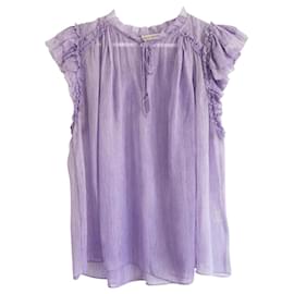 Ulla Johnson-Ulla Johnson silk blouse-Purple