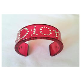 Dior-DIOR bracelet with rhinestones - Vintage and like new-Red