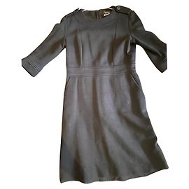 uniform chanel dresses Black