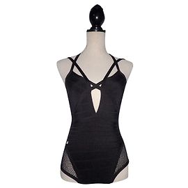 Costume da bagno Bandage Herve Leger Nero Nero