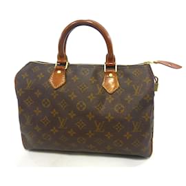 Louis Vuitton-Speedy 30 Monograma SA-Castaño