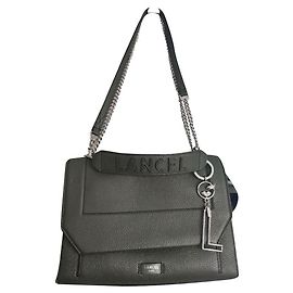Lancel Ninon Handtasche Leder Khaki Khaki