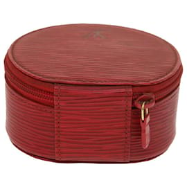 Louis Vuitton-LOUIS VUITTON Epi Ecrin Bijoux 10 Jewelry Box Red M48217 LV Auth bs4719-Red