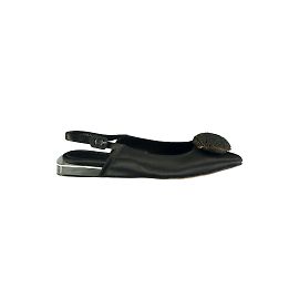 Autre Marque Serena Uziyel Slingback Flats Black