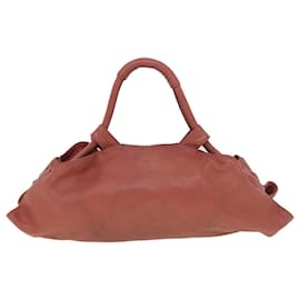 Loewe-LOEWE Shoulder Bag Leather Pink Auth am4088-Pink