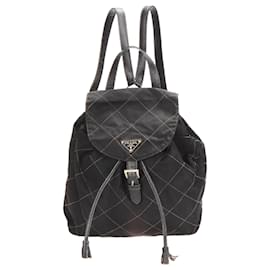 Prada-Tessuto Quilted Backpack-Black