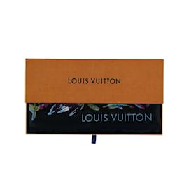 Louis Vuitton-Bufanda de seda floral de Louis Vuitton-Multicolor