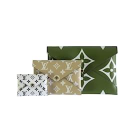 Louis Vuitton-Clutch Louis Vuitton Kirigami conjunto de três envelopes-Multicor