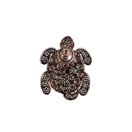 Autre Marque-Begüm Khan Turtle Brooch-Green