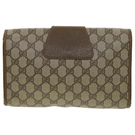 Gucci-GUCCI GG Canvas Web Sherry Line Handtasche Beige Rot Grün 89.01.030 Auth 39241-Rot,Beige,Grün