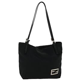 Fendi-FENDI Sac à Bandoulière Nylon Noir Auth rd4562-Noir