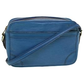 Louis Vuitton-LOUIS VUITTON Epi Trocadero 23 Shoulder Bag Blue M52305 LV Auth 39107-Blue