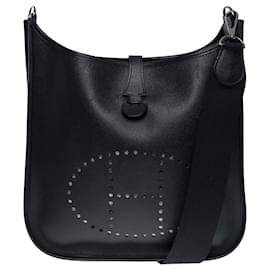 Hermès-Evelyne shoulder bag 29 in black epsom-101176-Black
