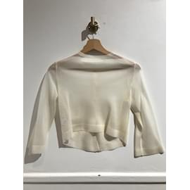 Alaïa-ALAIA  Knitwear T.International S Silk-Cream