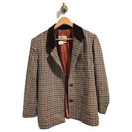Hermès-HERMES  Jackets T.International L Wool-Brown