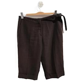 Hermès-HERMES  Shorts T.International L Cloth-Brown