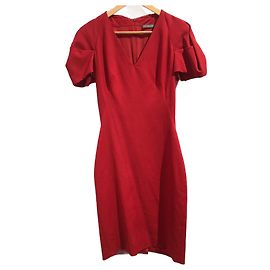 ALEXANDER MCQUEEN Dresses T.International XS Wool Red