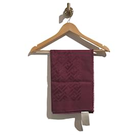 Fendi-FENDI  Scarves T.  silk-Dark red