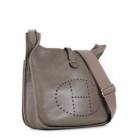 Hermès-HERMES  Handbags T.  Leather-Grey