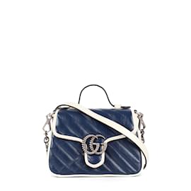 Gucci-GUCCI  Handbags T.  Leather-Navy blue