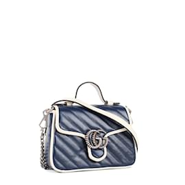 Gucci-GUCCI  Handbags T.  Leather-Navy blue
