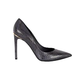 Louis Vuitton-Louis Vuitton Snakeskin Eyeline Pumps-Purple