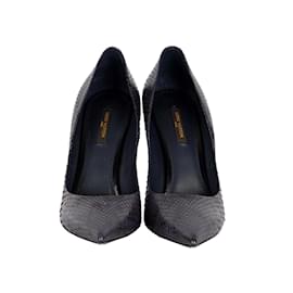 Louis Vuitton-Louis Vuitton Snakeskin Eyeline Pumps-Purple