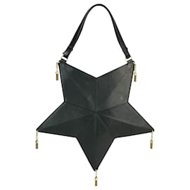 Yves Saint Laurent-Yves Saint Laurent astro tassel star shoulder hand bag-Black