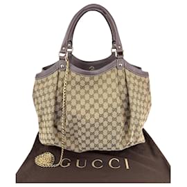 Gucci-Gucci sukey medium monogram gg hand bag-Beige