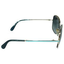 Diane Von Furstenberg Gafas de sol cuadradas azules Azul