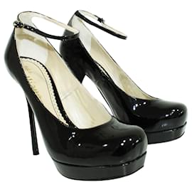 John Galliano-Bombas pretas-Preto