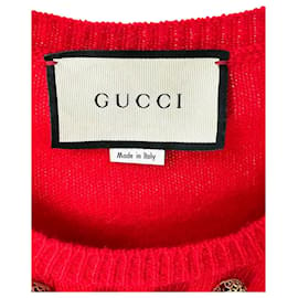 Gucci-Gucci ny yankees wool sweater-Red