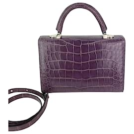 Autre Marque-Stalvey top handle alligator bag crossbody-Purple