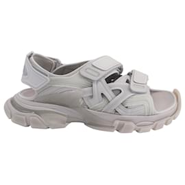 Balenciaga-Balenciaga Track Sandals in Grey Polyurethane-Grey