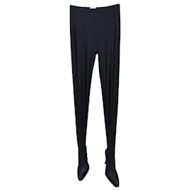 Balenciaga-Balenciaga Pantaleggings in leggings di poliammide nero 38/37 Scarpa tacco grosso-Nero